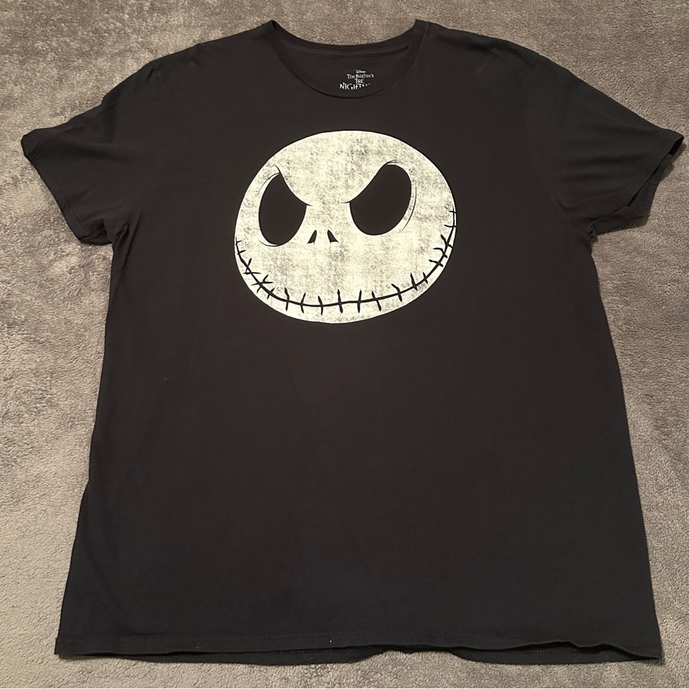 Jack Skeleton Nightmare Before Christmas t-shirt XXL 2XL Black